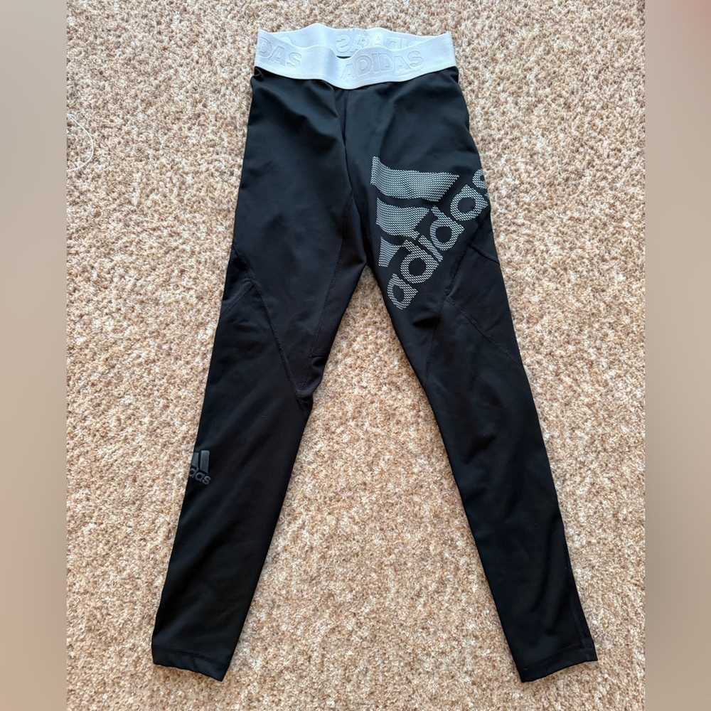 Adidas Techfit Compression Climacool Black Leggings size xs